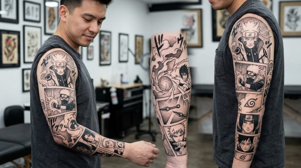 Manga Sleeve Tattoo