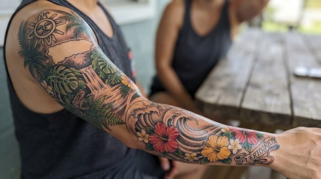 Coqui Moon Tattoo