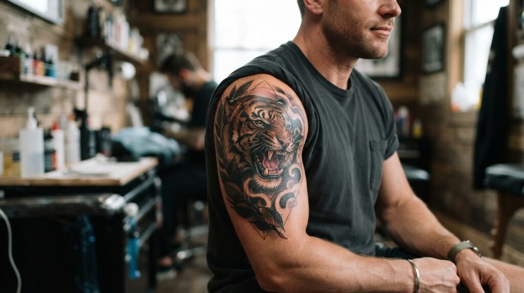 Tiger Arm Tattoo