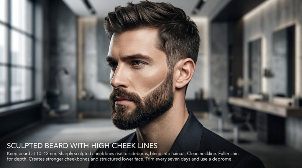 sculpted beard