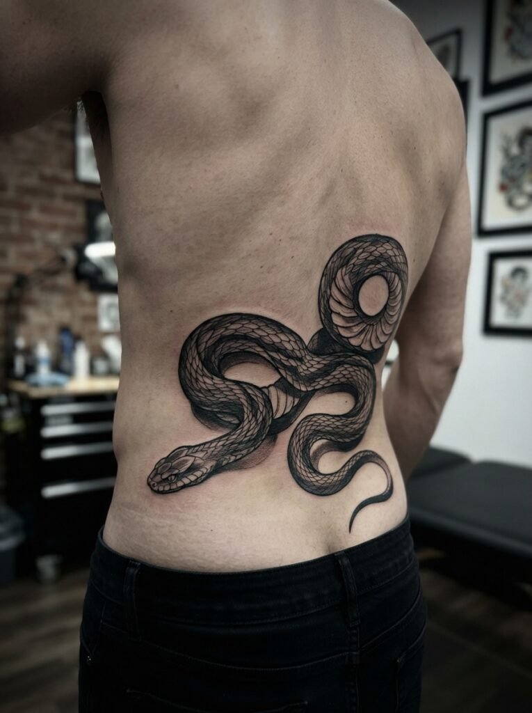 illustrative serpent tattoo