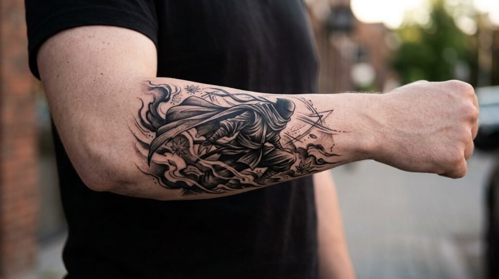 Anime Forearm Tattoo