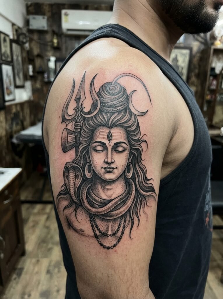 Shiva tattoo for men