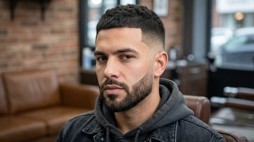 low fade boxed beard