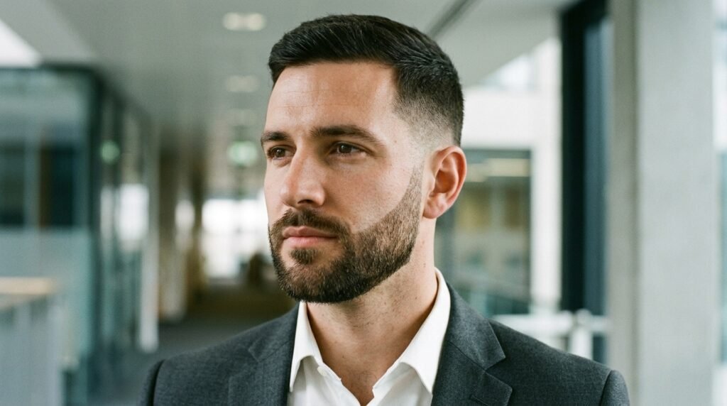 short boxed beard