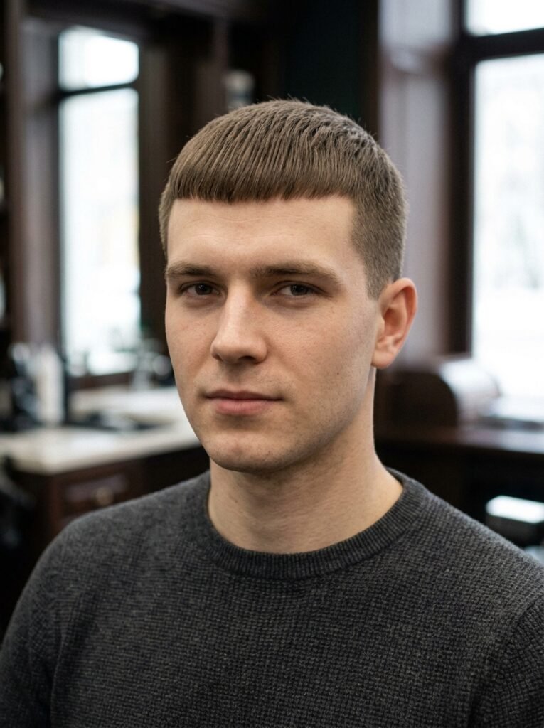 Straight Short Crop With No Fade
