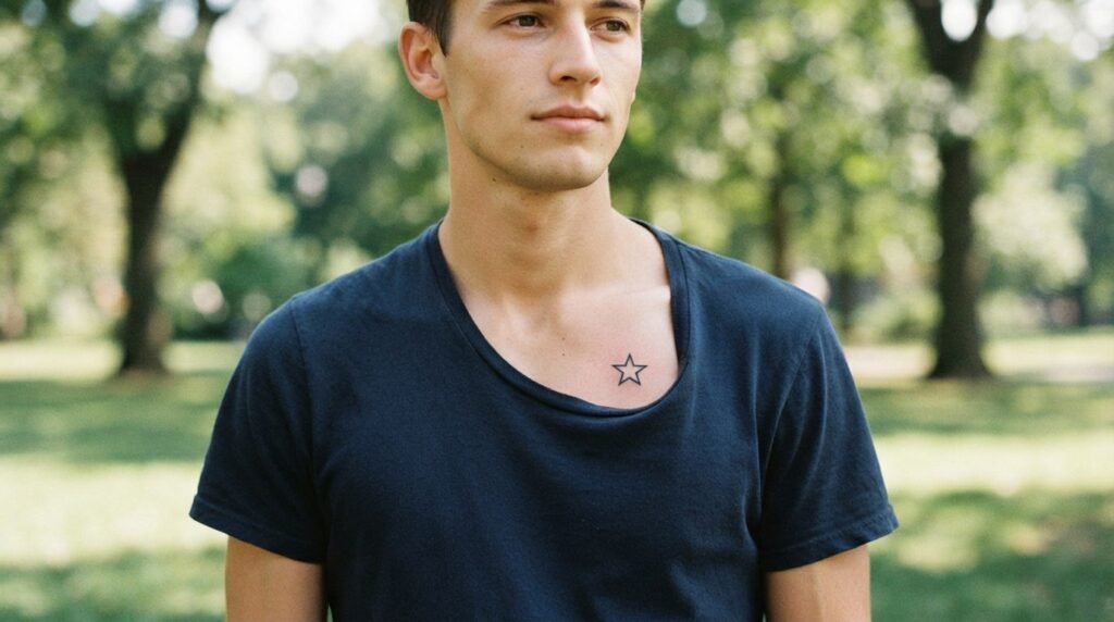 Simple Chest Tattoo