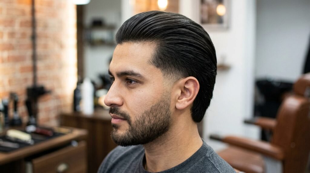 slick back burst fade