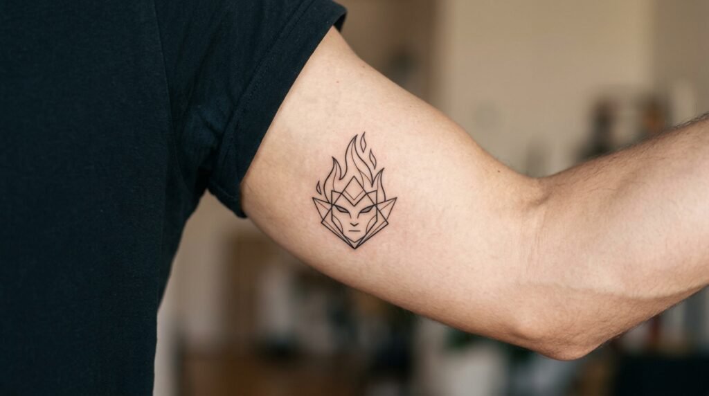 Small Anime Tattoo