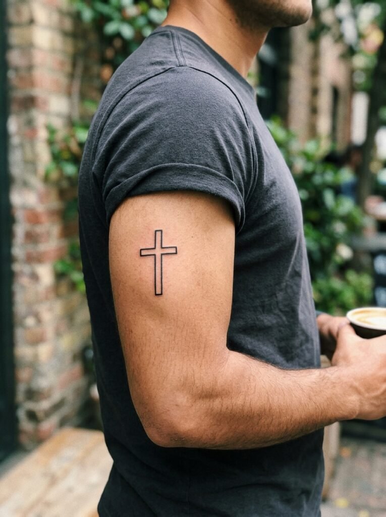 Bicep Cross Tattoo Ideas
