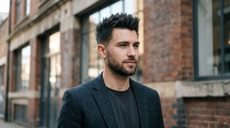 spiky short hairstyles for men