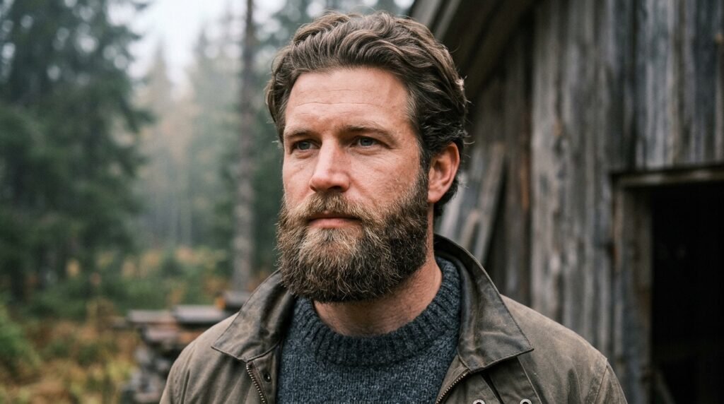 square Viking beard