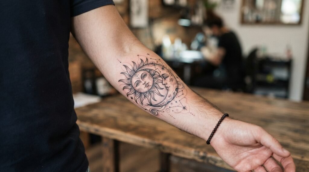 Sun Moon Forearm