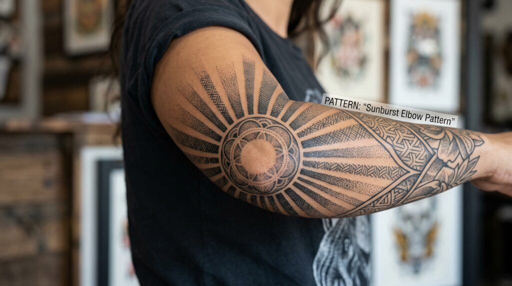 Sunburst Elbow Pattern