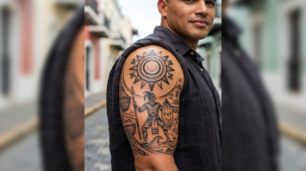 Taino Sun Tattoo