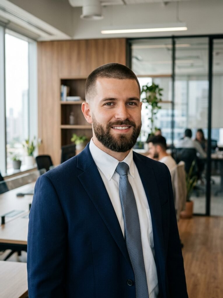 taper buzz cut with beard