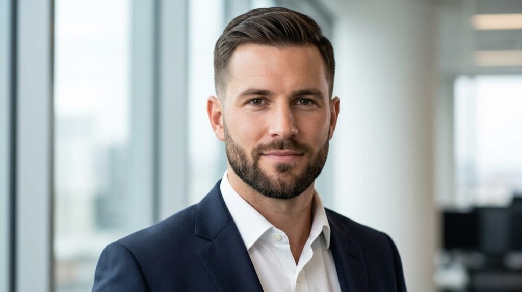 corporate trimmed beard