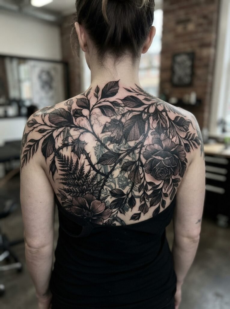 upper back tattoo cover up