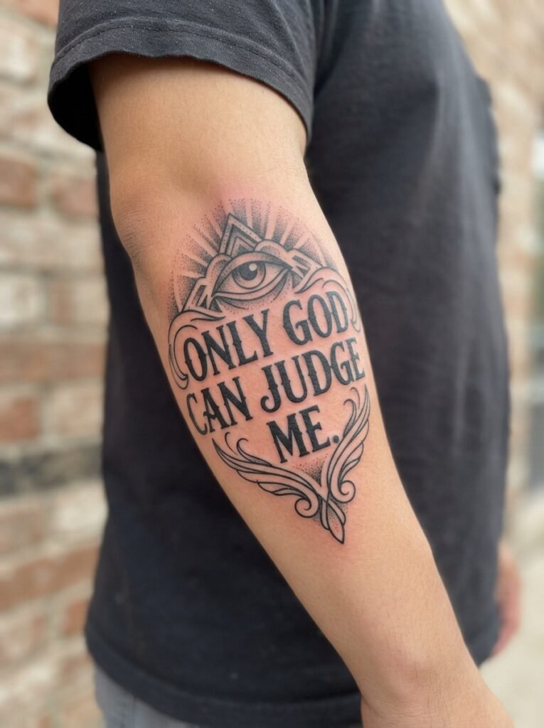 only god can judge me