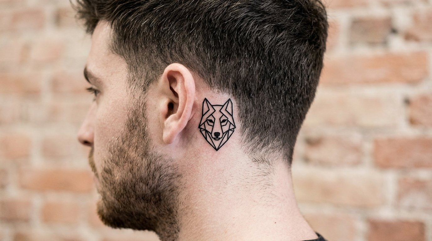 tattoo ideas for men behind ear