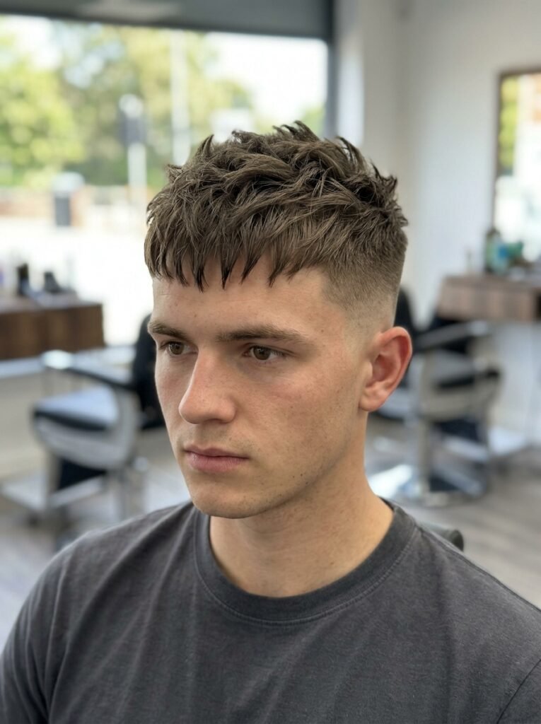 mid fade French crop spikes