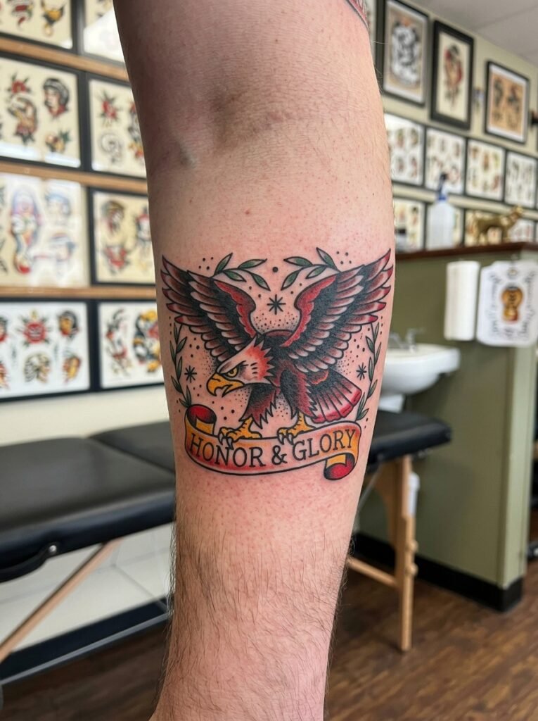 traditional eagle tattoo