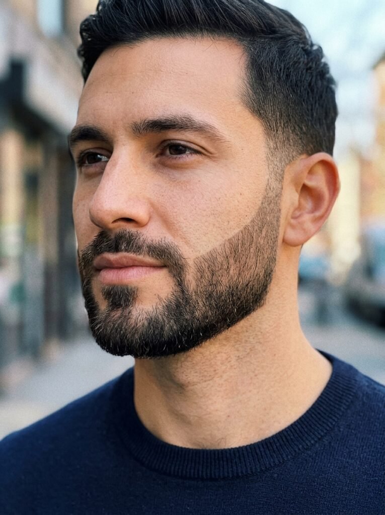 short boxed beard