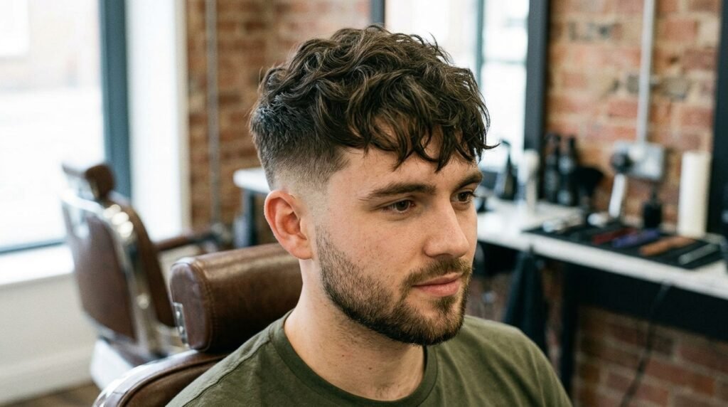 Medium Wavy Crop With Mid Fade