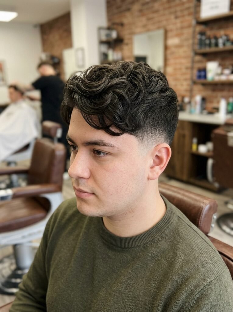 Wavy Medium Crop With Low Fade